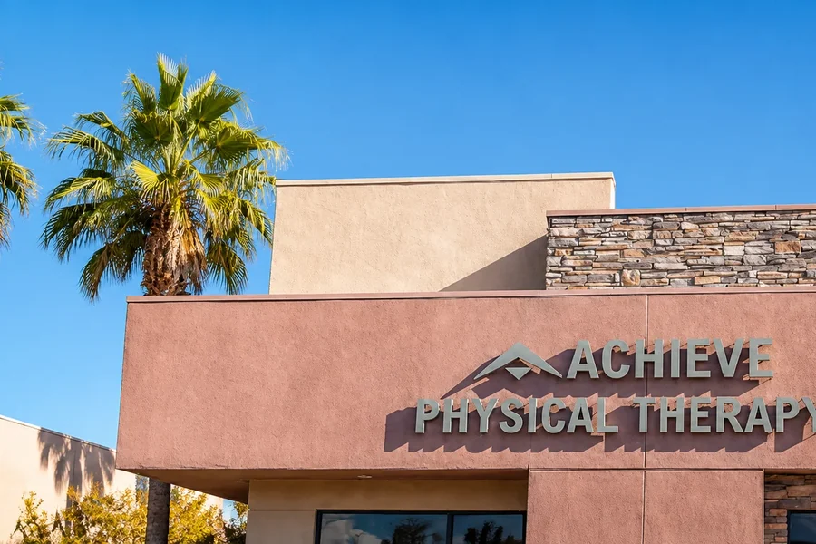 Inside the Rainbow Blvd clinic at Achieve Physical Therapy in Las Vegas